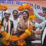 सुमित्रा की स्वागत में सोनाखान बिलाईगढ़ से पहुंचे सैकड़ो कार्यकर्ता ।