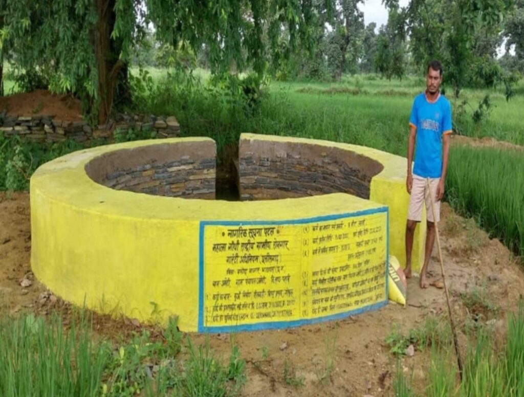 मनरेगा से निर्मित कुंआ बना आजीविका का साधन,सिंचाई व मछली पालन से किसान क़ो मिला दोहरा लाभ।