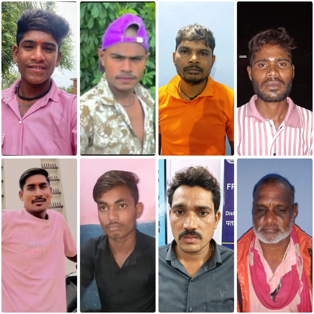 अवैध शराब पर पुलिस का शिकंजा, 8 आरोपी गिरफ्तार I