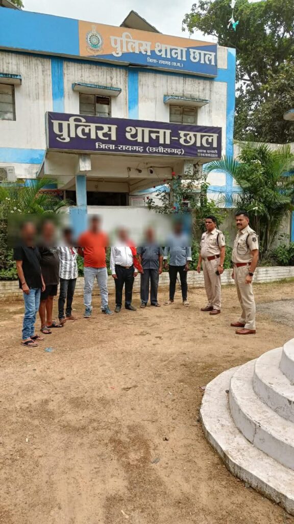 छाल थाना में गुण्डा-बदमाशों की परेड, थाना प्रभारी की सख्त चेतावनी I