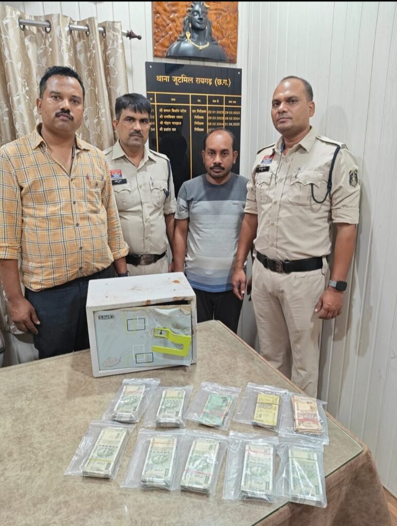 जूटमिल होंडा शोरूम में चोरी का खुलासा : 3.52 लाख रुपये नकद और बाइक सहित आरोपी गिरफ्तार I