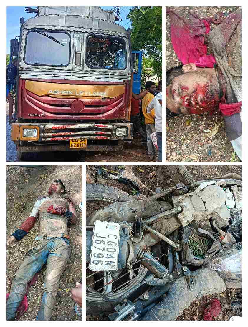 Accident: कुम्हारी में दर्दनाक सड़क हादसा : ट्रक और बाइक की भीषण भिड़ंत, युवक गंभीर रूप से घायल
