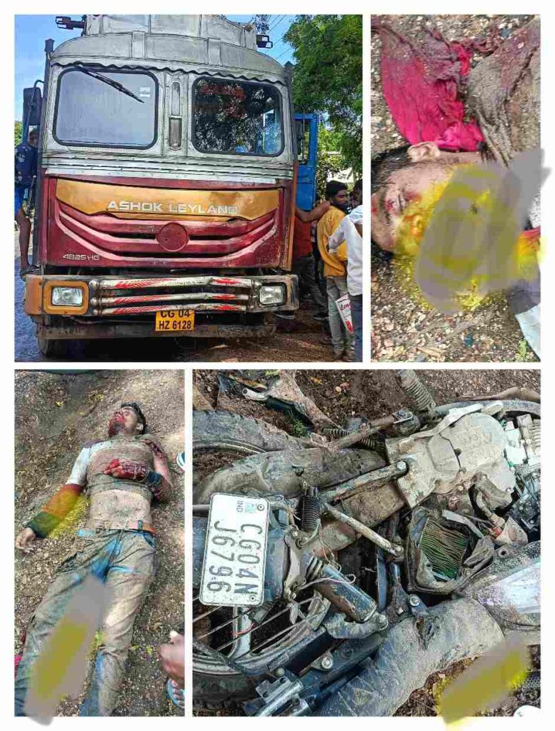 Accident: कुम्हारी में दर्दनाक सड़क हादसा : ट्रक और बाइक की भीषण भिड़ंत, युवक गंभीर रूप से घायल