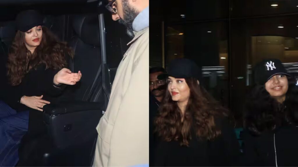 Aishwarya Rai Bachchan और Abhishek Bachchan की ट्रिप के बाद फैमिली में छाया ये प्यारा नज़ारा! एक जैसी कैप में दिखा प्यार