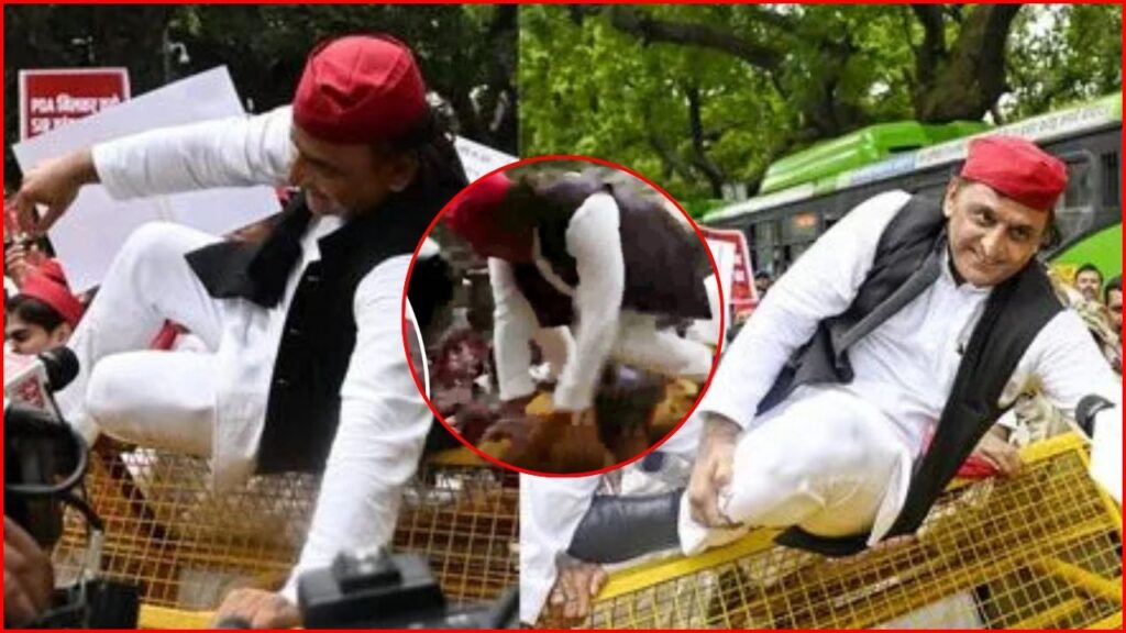 INDI Alliance Protest: विपक्ष का गहिरा गुस्सा! अखिलेश यादव ने बाड़ा पार कर पुलिस को चौंकाया, धरने पर बैठकर जताया विरोध