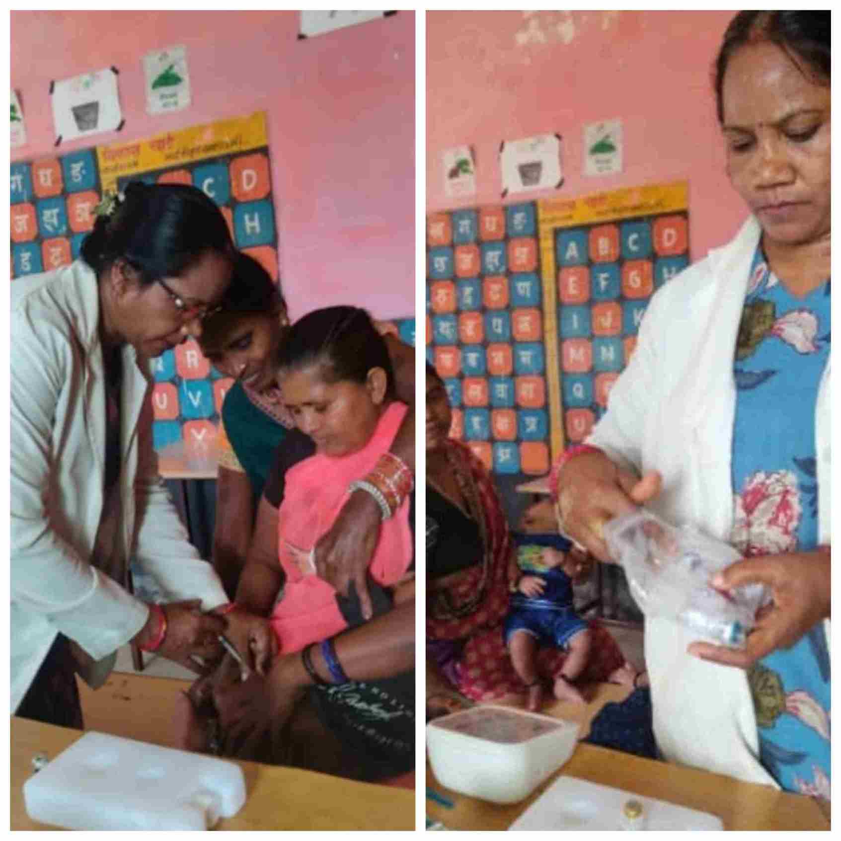 स्वास्थ्य विभाग की बड़ी लापरवाही RHO की अप्रशिक्षित बेटी कर रही गर्भवती महिलाओं का टीकाकरण