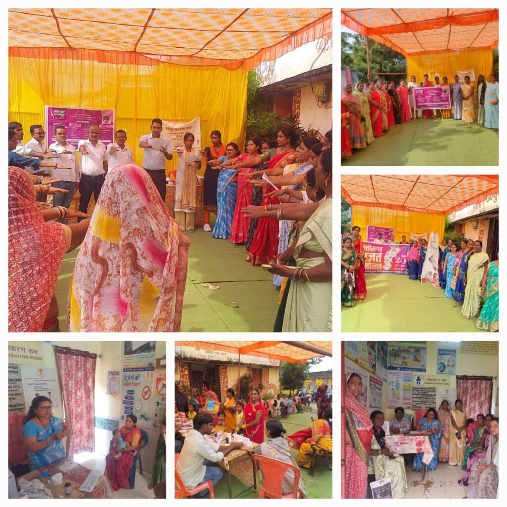 टुंडरा : स्वस्थ नारी–सशक्त परिवार अभियान के तहत स्वास्थ्य शिविर आयोजित, 122 लोगों की हुई जांच