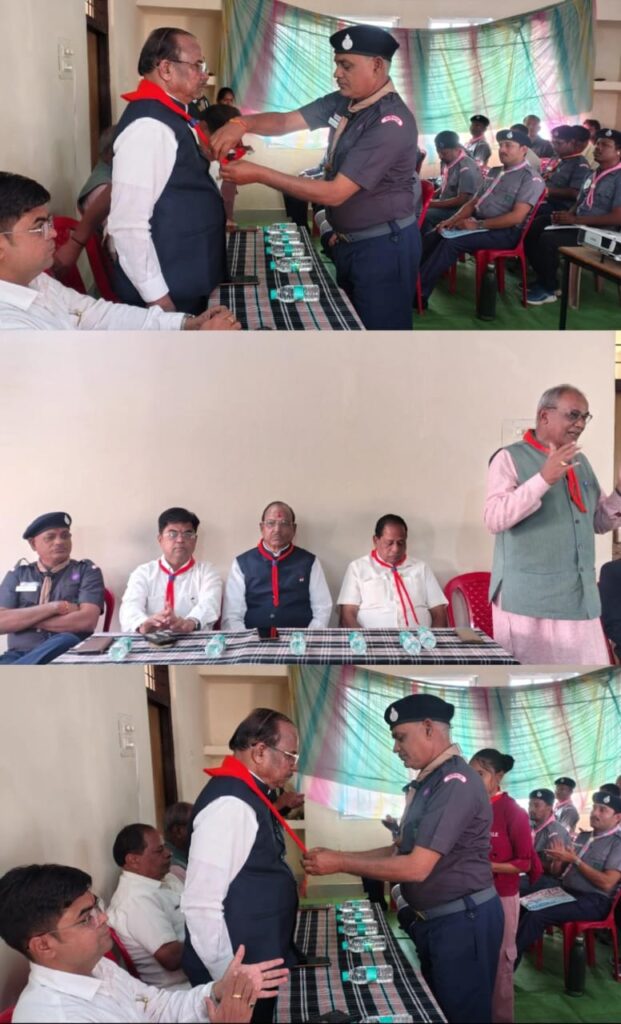 जिले के पदाधिकारीगण पहुंचे बेसिक स्काउट मास्टर एवं गाइड कैप्टन प्रशिक्षण शिविर में