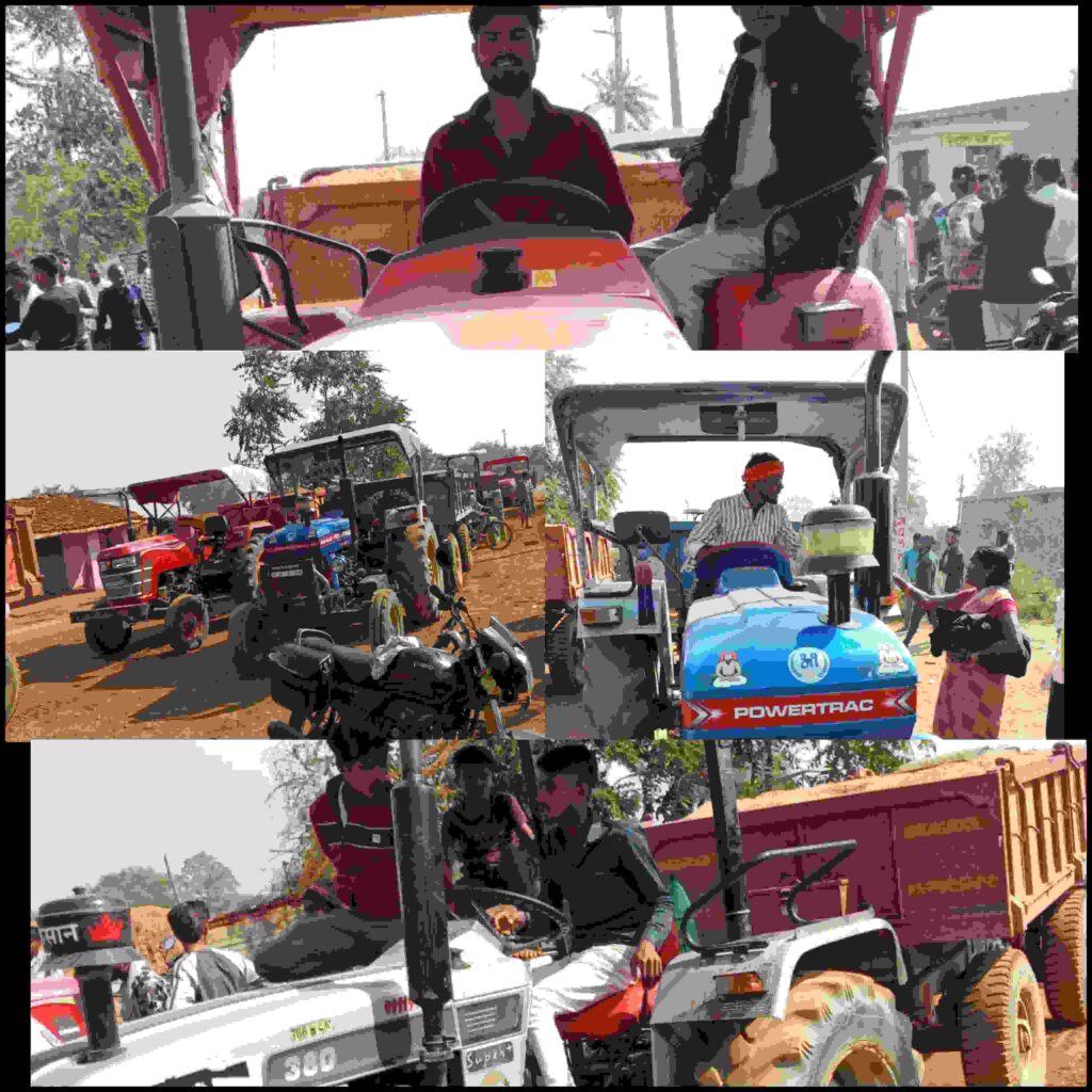 महानदी घाट से अवैध रेत उत्खनन पर प्रशासन की बड़ी कार्रवाई, ठेलकी पंचायत में रेत से लदे पांच ट्रैक्टर पकड़े गए