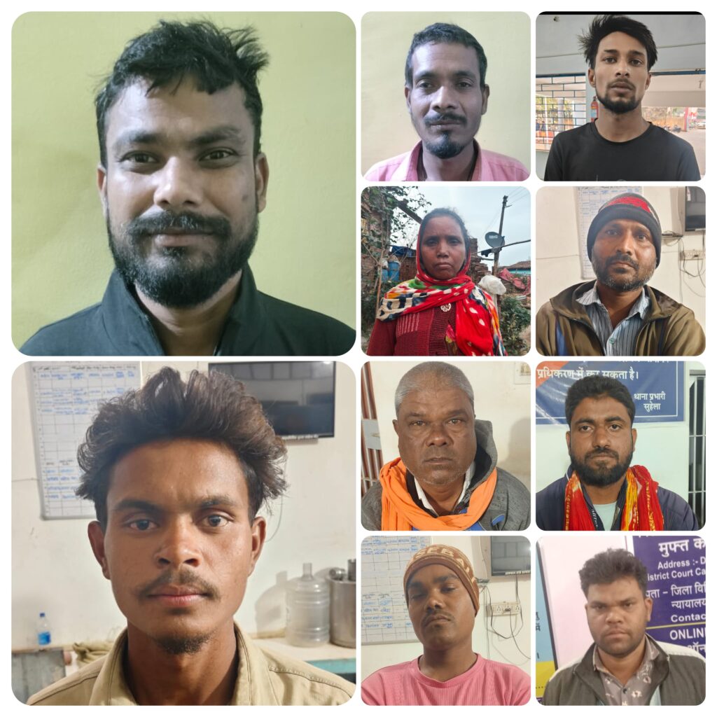 जिले में अवैध शराबखोरी पर पुलिस का एक्शन मोड, चखना सेंटर–होटल–ढाबों पर ताबड़तोड़ छापेमारी, 10 आरोपी गिरफ्तार