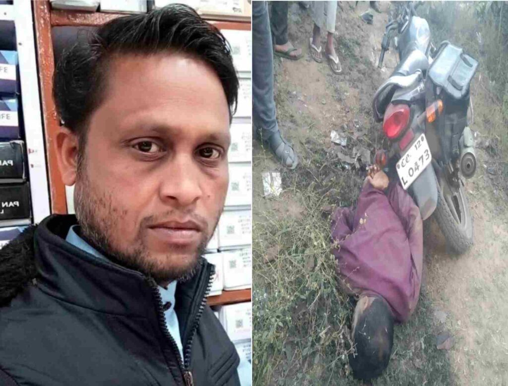 हरदी बाजार में दर्दनाक सड़क हादसा: अज्ञात वाहन की टक्कर से पवन श्रीवास की मौत, गांव में छाया मातम