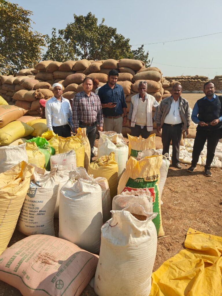 अन्य किसान के खाते में अवैध रूप से धान बिक्री का प्रयास विफल, 22 कट्टा धान जब्त