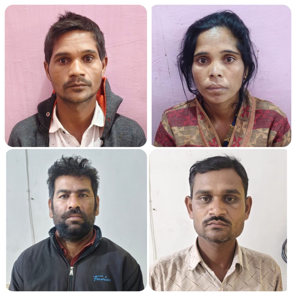 हथबंद पुलिस ने अंधेकत्ल का किया सनसनीखेज खुलासा: पत्नी, मामा ससुर व दो सुपारी किलर गिरफ्तार