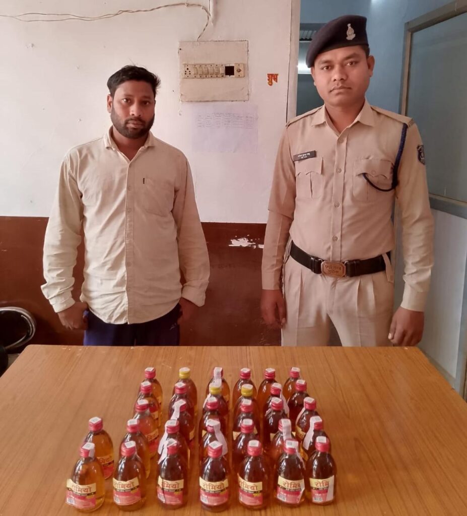 समाधान सेल की कार्रवाई: अवैध शराब बिक्री करते एक आरोपी गिरफ्तार