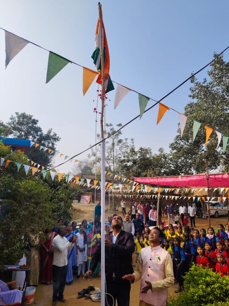 भानपुर में हर्षोल्लास के साथ मनाया गया गणतंत्र दिवस।