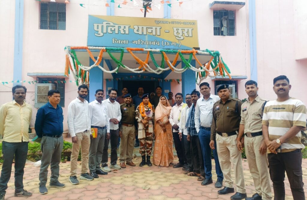 खरखरा की बेटी जानकी हरपाल का ITBP से ट्रेनिंग पूर्ण कर प्रथम घर आगमन पर भव्य स्वागत,