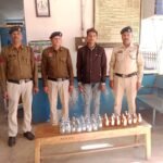 समाधान सेल की सूचना पर दो शराब कोचिये गिरफ्तार, 74 पाव शराब जब्त