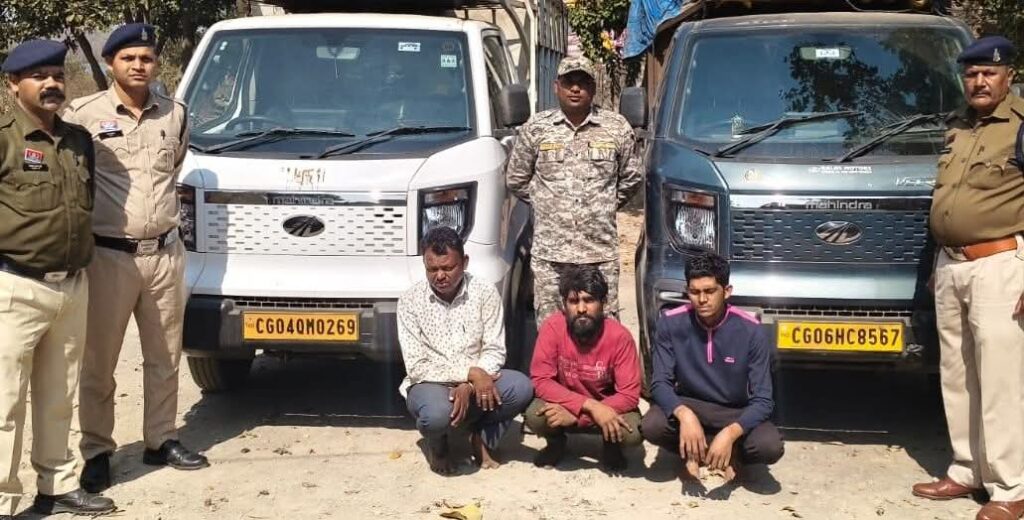 सलिहा पुलिस की बड़ी कार्रवाई: पशु तस्करी करते 3 आरोपी गिरफ्तार, 10 मवेशी बरामद