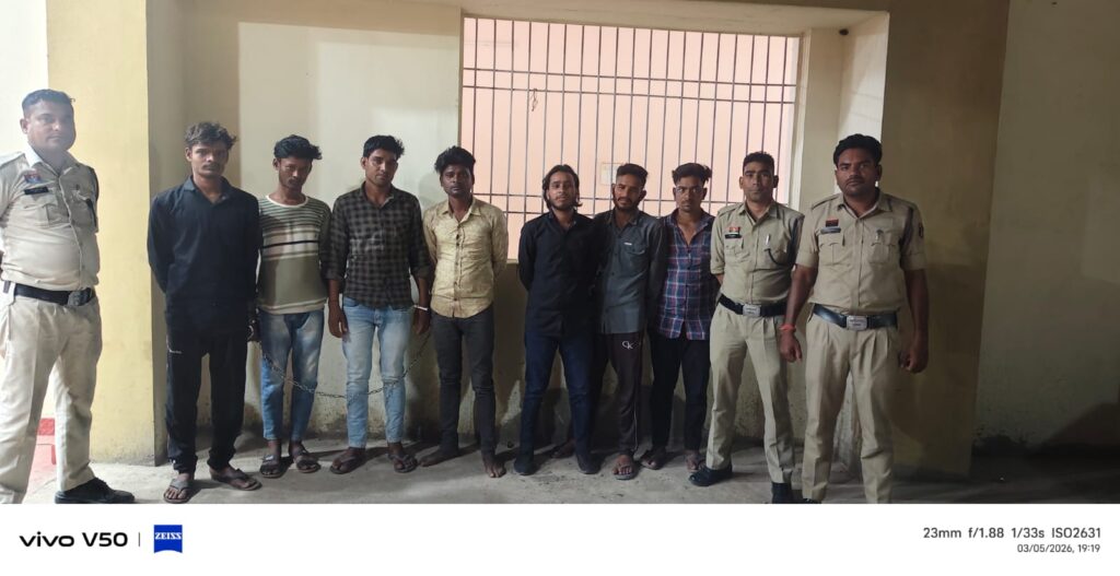 होली के दौरान उपद्रव की कोशिश पड़ी भारी, पलारी पुलिस की सख्ती—सात युवकों पर प्रतिबंधात्मक कार्रवाई