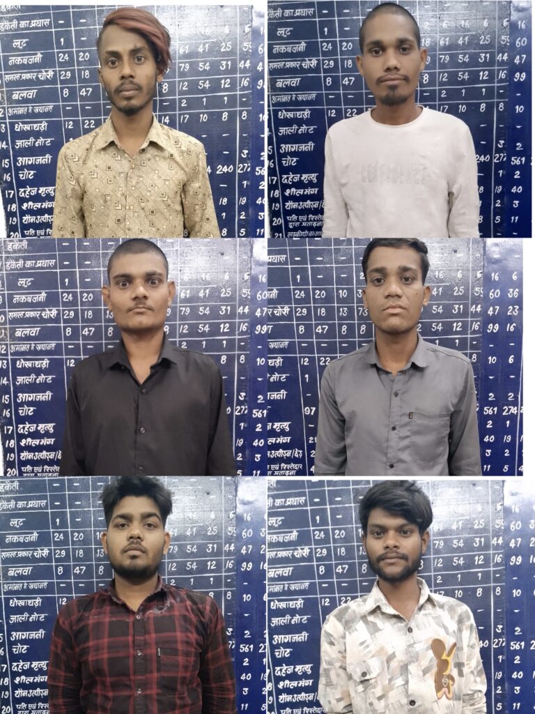 गुटखा के दाम को लेकर विवाद: घर में घुसकर फावड़े से हमला करने वाले 6 आरोपी गिरफ्तार