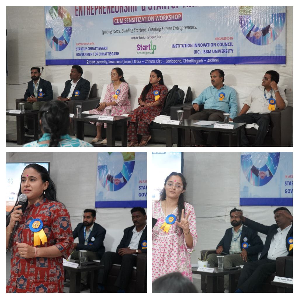 आईएसबीएम विश्वविद्यालय में “उद्यमिता एवं स्टार्टअप जागरूकता सह संवेदनशीलता कार्यशाला” का सफल आयोजन,