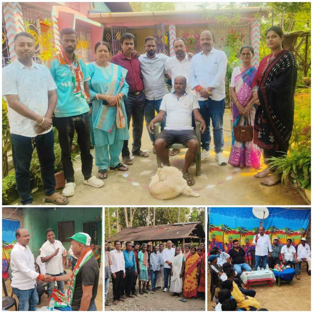 असम के उदारबंद विधानसभा में घर-घर पहुंचकर जनसमर्थन जुटा रहे मोक्ष कुमार प्रधान