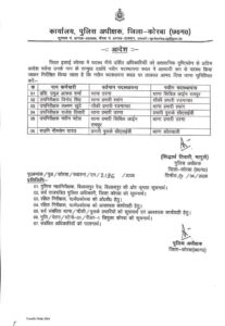 कोरबा पुलिस में बड़ा फेरबदल: 6 अधिकारियों के तबादले, व्यवस्था को मजबूत करने की पहल