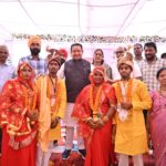सांकरा और गढ़फुलझर में मुख्यमंत्री कन्या विवाह योजना के तहत 57 जोड़ों का हुआ सामूहिक विवाह