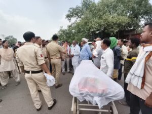 देवमाता हॉस्पिटल में प्रसूता की मौत के बाद बवाल, नेशनल हाईवे 130-C पर घंटों चक्काजाम
