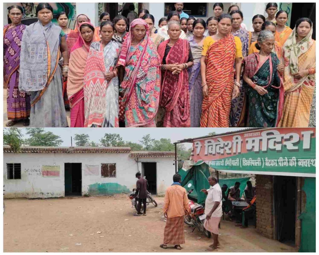 झिकीपाली में शराब दुकान हटाने महिलाओं का विरोध, छात्राओं की सुरक्षा को लेकर बढ़ी चिंता
