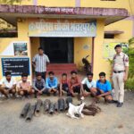 नल-जल योजना के पाइप चोरी करने वाले 8 आरोपी गिरफ्तार, कबाड़ में बेचने का खुलासा