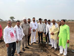 ग्राम किरवई के पुजेरिन दाई माता मंदिर प्रांगण में जिला साहू संघ द्वारा वृक्षारोपण किया गया,