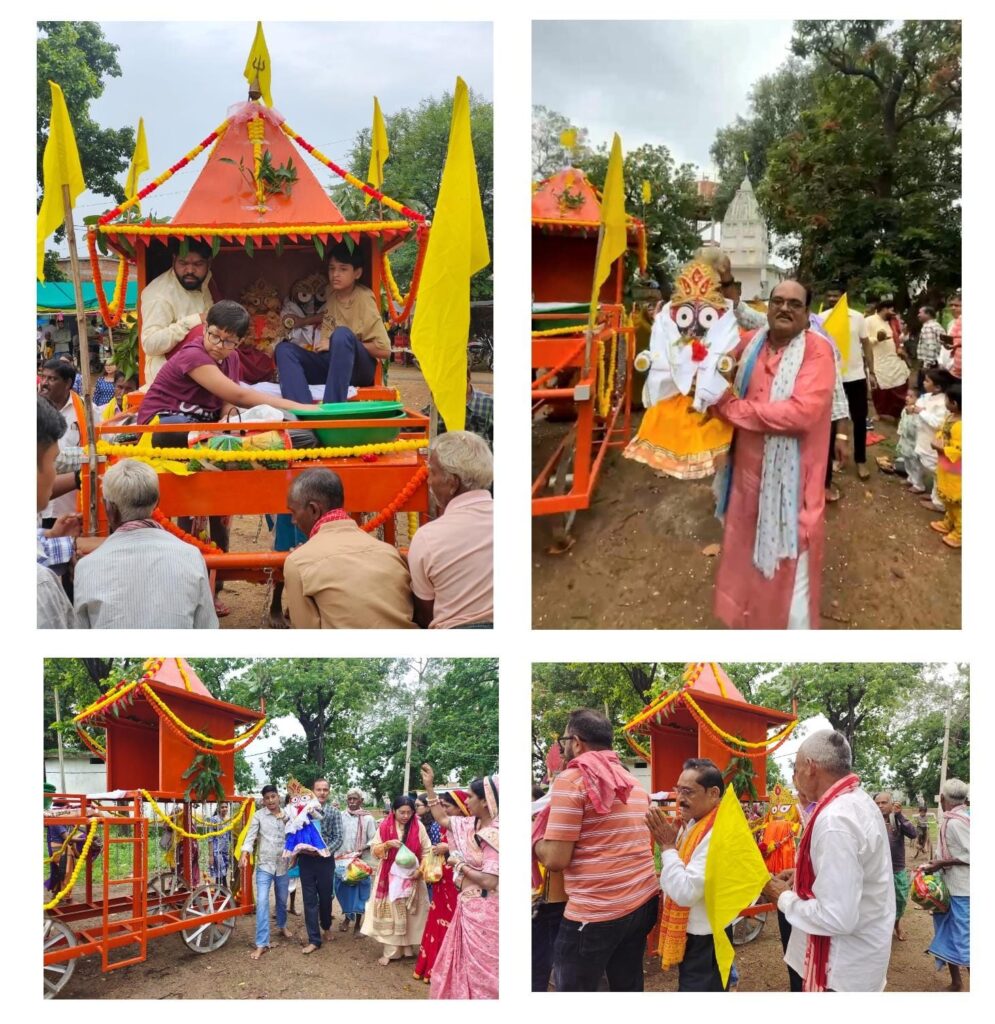 रिकोकला में भगवान जगन्नाथ स्वामी की निकली रथयात्रा , पूरा गाँव हुआ भक्तिमय।