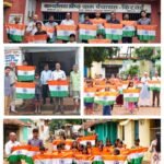 तिरंगे के रंग में रंगा किरवई, गूंजे भारत माता के जयकारे
