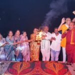 सेवा संकल्प कार्यक्रम में नगर अध्यक्ष नागेश्वर साहू के नेतृत्व में भव्य कलश यात्रा, गतवा तालाब में दीप प्रज्वलन एवं गंगा आरती