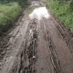 लाखों की मरम्मत, पहली बारिश में सड़क बेहाल! डूंमरबाहाल-केनदुबन्द मार्ग पर आवागमन मुश्किल