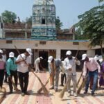 गांधी जयंती पर यादव समाज ने झाड़ू लगाकर दिया स्वच्छता का संदेश