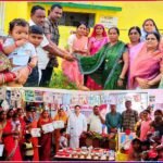 ग्राम कुम्हारी में आंगन मिलन कार्यक्रम का आयोजन, महिलाओं एवं बच्चों ने बढ़-चढ़कर लिया हिस्सा